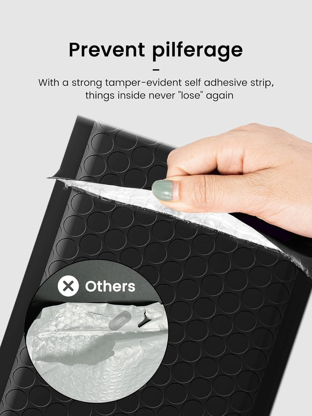 GSSUSA Black Bubble Mailers 6x9 Small Padded Envelopes 3000 Pack,Strong Adhesion Envelopes Mailer Self-Seal Bubble Envelopes for Small Business