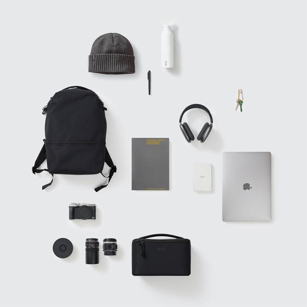 Urth Arkose 20L Modular Camera & Laptop Backpack - Water Resistant, Anti-Theft, Recycled Bag for DSLR, 13-16 Inch Laptop in Black