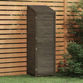 Wooden Garden Storage Shed, Solid Wood Fir Outdoor Storage Cabinet, Garden Wood Tool Shed, Outside Wooden Shed Organizer for Yard, Patio, Deck and Porch, Anthracite 21.7'x20.5'x68.7'