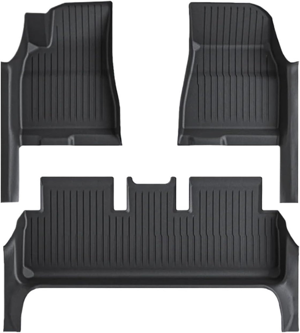 TPE Floor Mat Compatible with Tesla Model 3 2024 with Door Sill Protector Trunk Mats with Front Rear Cargo Liner Compatible with Model 3 Highland(SNFM-3PCS)