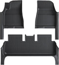TPE Floor Mat Compatible with Tesla Model 3 2024 with Door Sill Protector Trunk Mats with Front Rear Cargo Liner Compatible with Model 3 Highland(SNFM-3PCS)