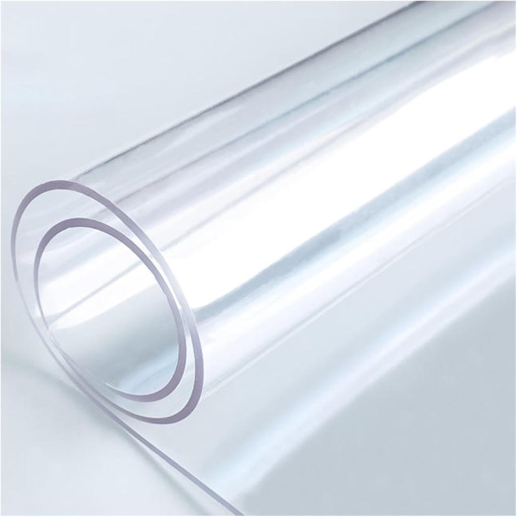 Clear Area Rug for Hardwood Floors, Front Door Carpet Non-Slip, Entryway Indoor Protection Mat, Desktop Waterproof Cover Furniture Pad 1.5mm Thick, Dining Room Bathroom (Color : Clear, Size : 6x10ft