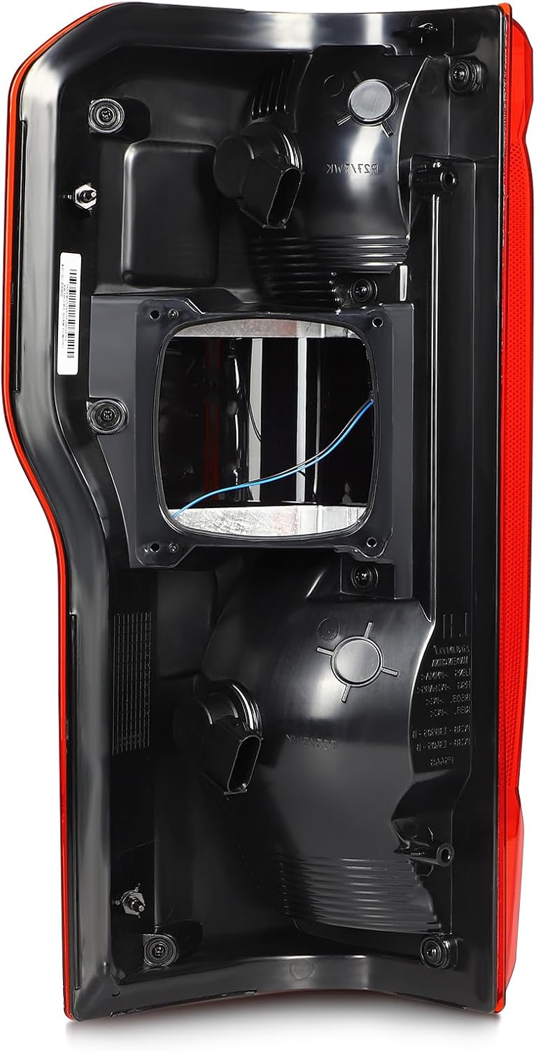 Tail Lights Fit 2023-2024 for F-250 Super Duty, 2023-2024 for F-350 Super Duty Driver & Passenger Side Tail Light Assembly Black Housing Red Lens FO2800294