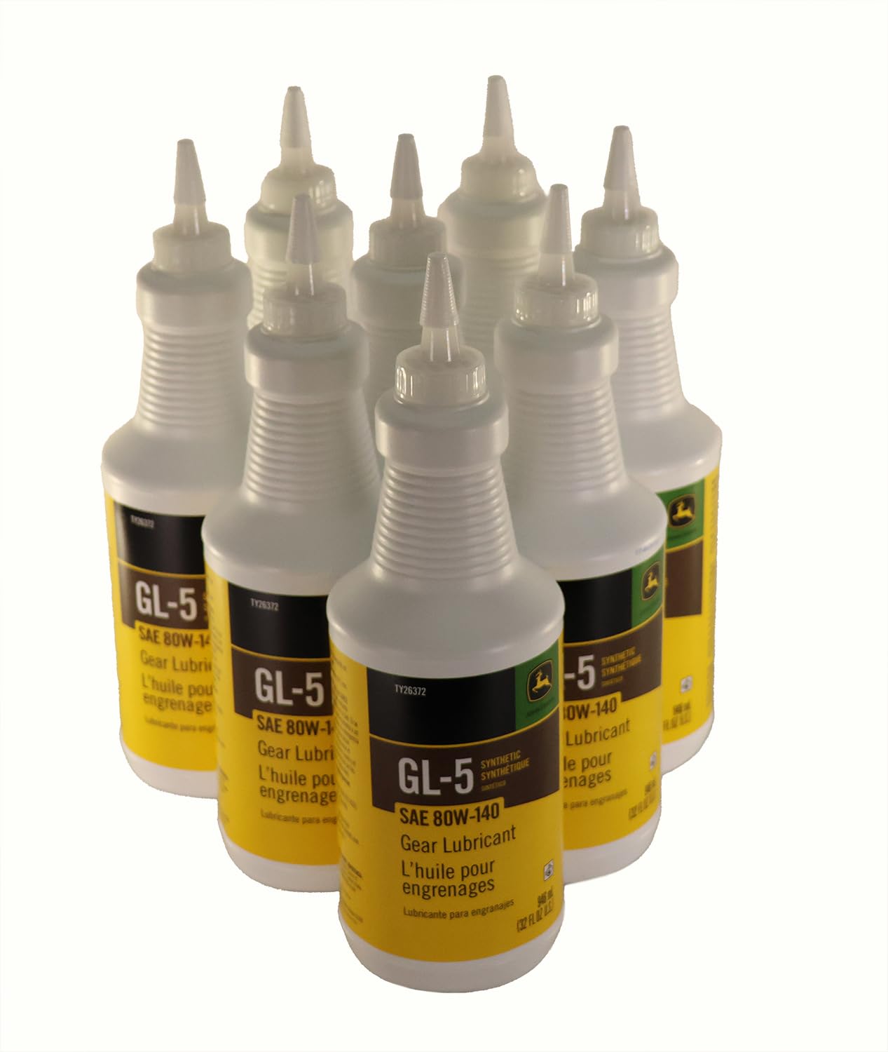 John Deere Original Equipment (8 Pack) GL-5 Synthetic SAE 80W-140 Gear Lubricant - TY26372