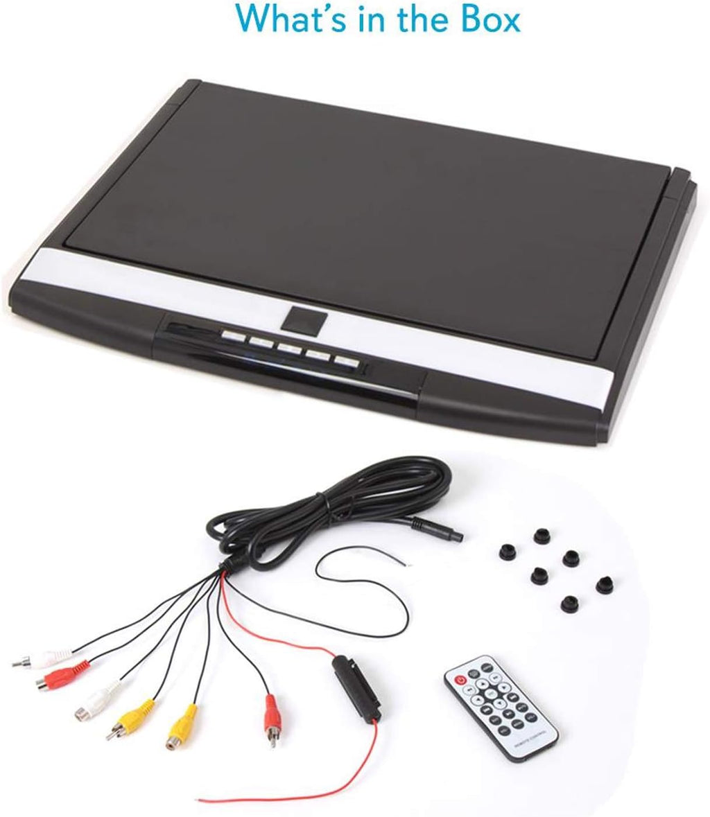 Pyle Car Overhead Monitor Screen Display - 17.3 inch. LCD Vehicle Flip Down Roof Mount Console - HDMI TV Player Control Panel w/ Built-in IR Transmitter for Wireless IR Headphone - Pyle PLRV1725