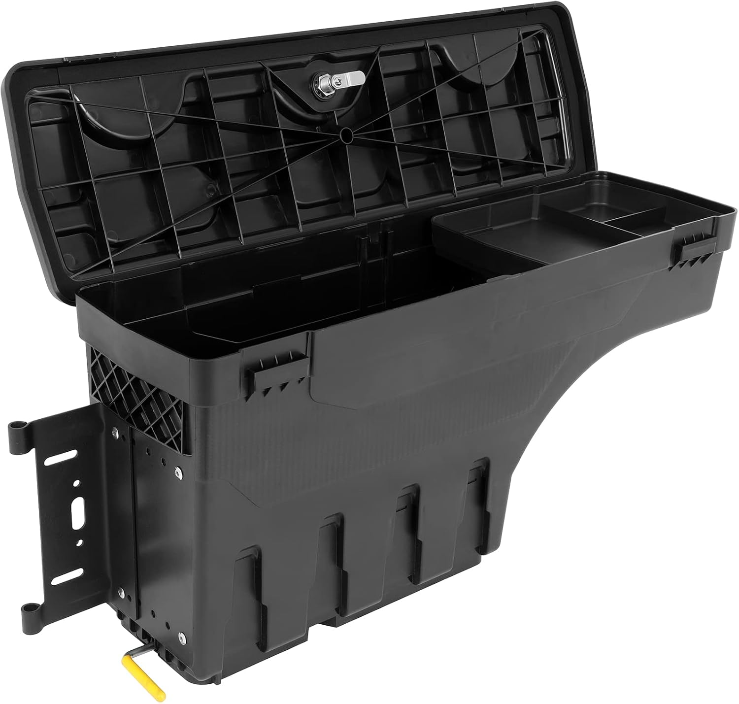 SCITOO Truck Bed Tool Box for Ford F-150 2015-2018 2020-2022 Left Driver Side,Multi-Compartment Dividers Organized Storage,Heavy Duty & No-Drill Installation