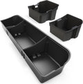 oEdRo Under Seat Storage Fit for 2015-2025 Ford F-150 F150 SuperCrew/Crew Cab, 2017-2024 F-250/F-350/F-450/F-550 Super Duty, Upgraded Rear 3-in-1 Truck Organizer Underseat Storage Box