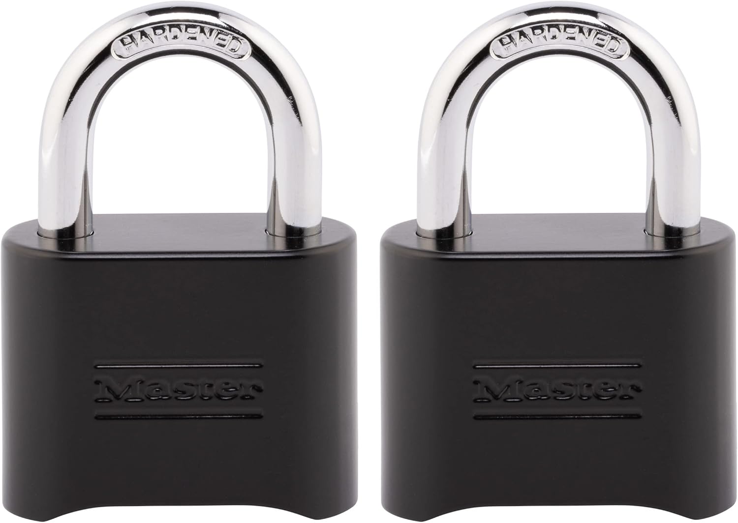 Master Lock Black Combination Padlock,Set Your Own Combo Lock,Weather Resistant Indoor and Outdoor Padlocks with Code for Gym Locker,Gate,Shed,178EC2,2 Count (Pack of 10)