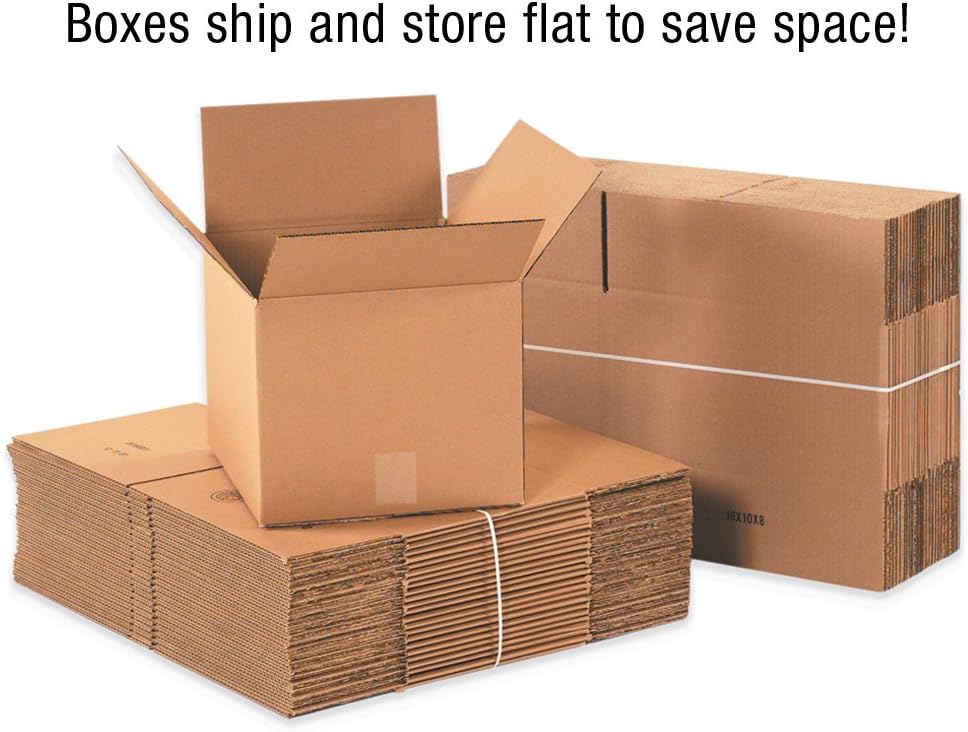 BOX USA Shipping Boxes 9'L x 6'W x 12'H, 500-Pack Small Corrugated Cardboard Boxes for Shipping, Mailing, Packing, Packaging and Storage