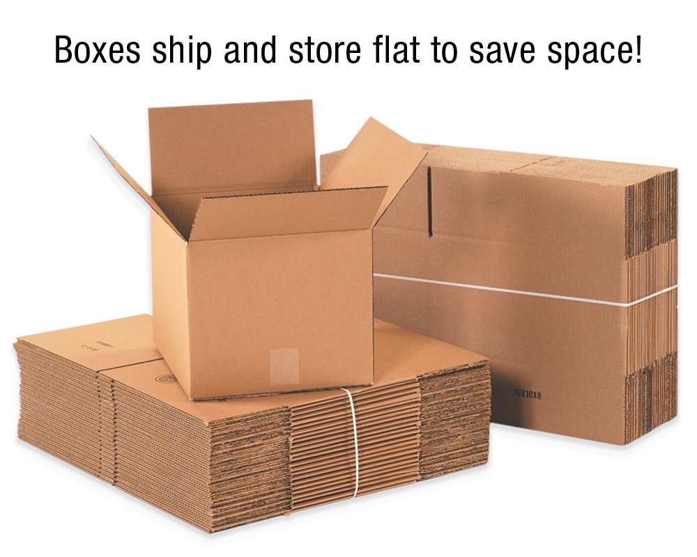 BOX USA Moving Boxes Large 32'L x 32'W x 12'H 10-Pack, Cardboard Box for Shipping, Moving, Mailing, Packing, Packaging and Storage