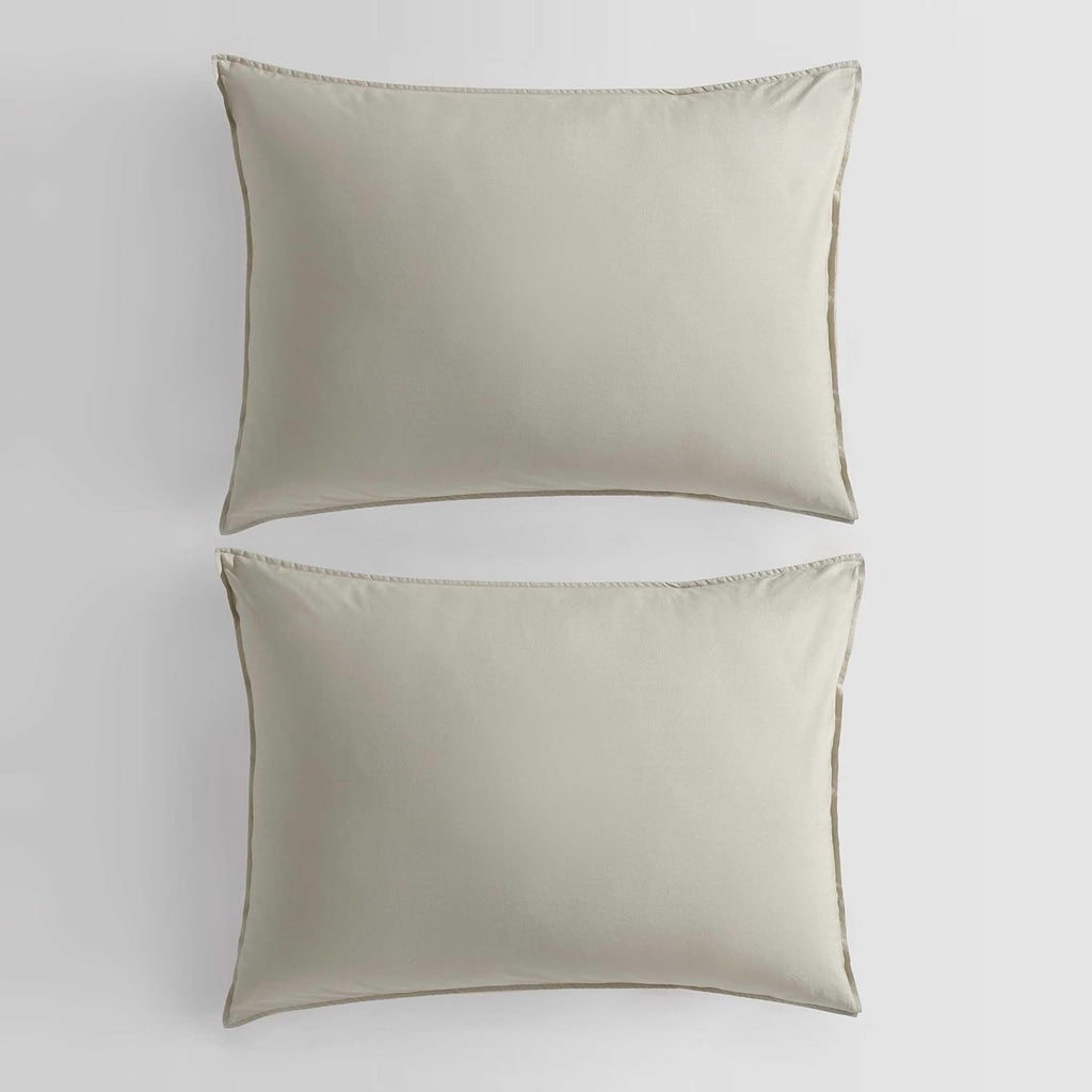 Calvin Klein - King Duvet Cover Set, Relaxed Garment Washed Cotton Percale Bedding with Shams, Button & Corner Tie Closure, Oeko-Tex Certified (Modern Cotton Washed Percale Green)