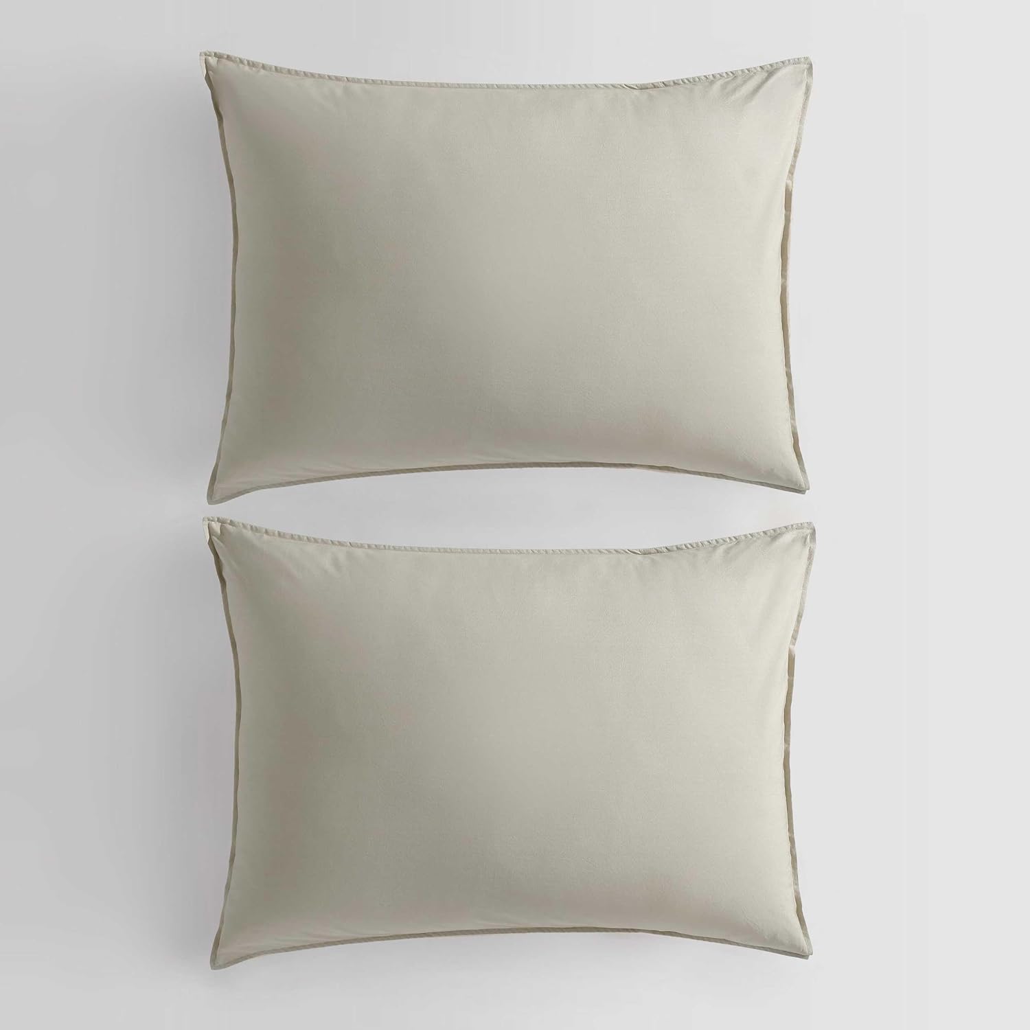 Calvin Klein - King Duvet Cover Set, Relaxed Garment Washed Cotton Percale Bedding with Shams, Button & Corner Tie Closure, Oeko-Tex Certified (Modern Cotton Washed Percale Green)