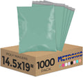 Metronic Poly Mailers 14.5X19 1000 Pack, Strong Adhesive Shipping Bags for Clothing, Waterproof and Tear-Proof Shipping Envelopes, Packaging Bags Mailers Poly Bags in Grayed Jade Green