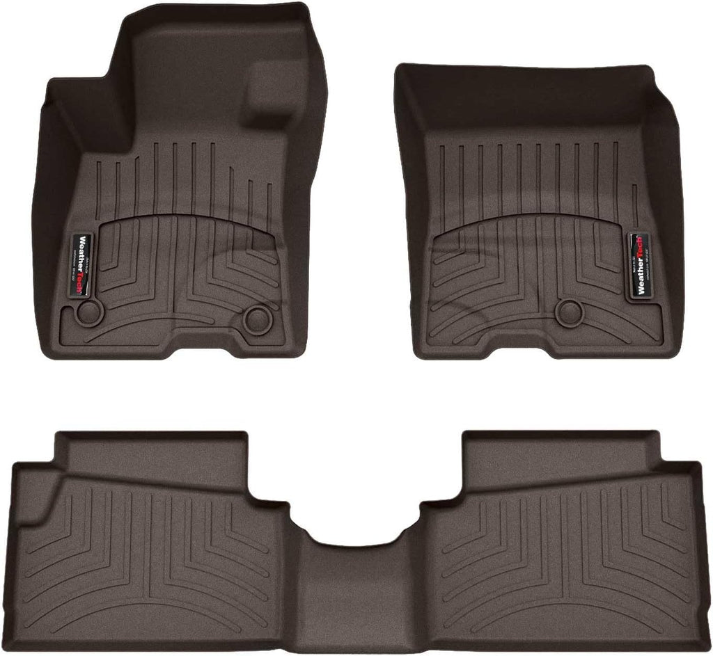 WeatherTech Custom Fit FloorLiners for Ford Maverick Hybrid - 1st & 2nd Row (471745-1-2), Cocoa