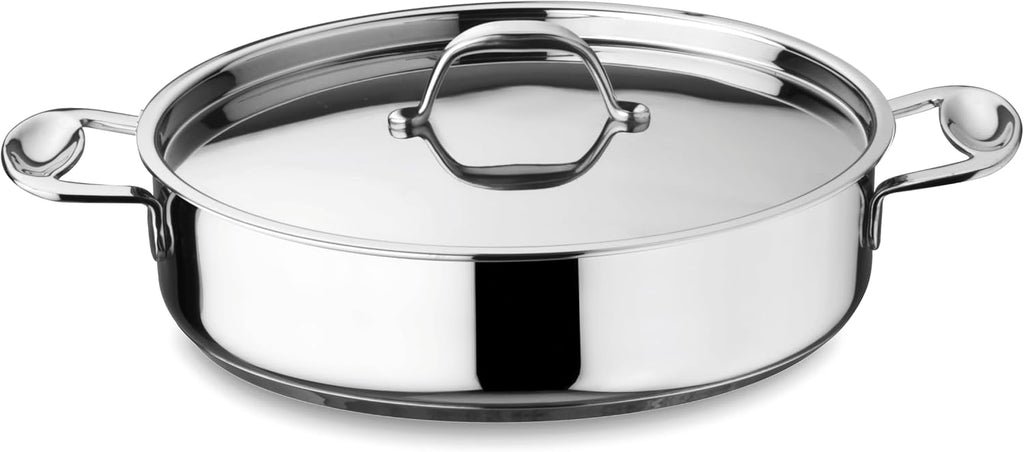 MEPRA stir-fry-pans Glamour Stone Casserole with Handle, 26cm, Stainless Steel