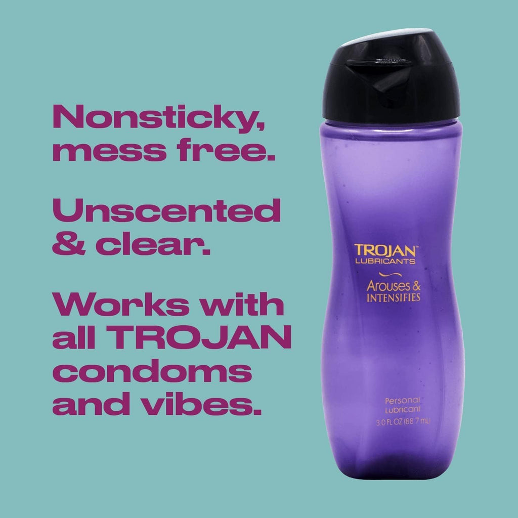 Trojan Arouses & Intensifies Lubricant, 3 oz, 8-Pack