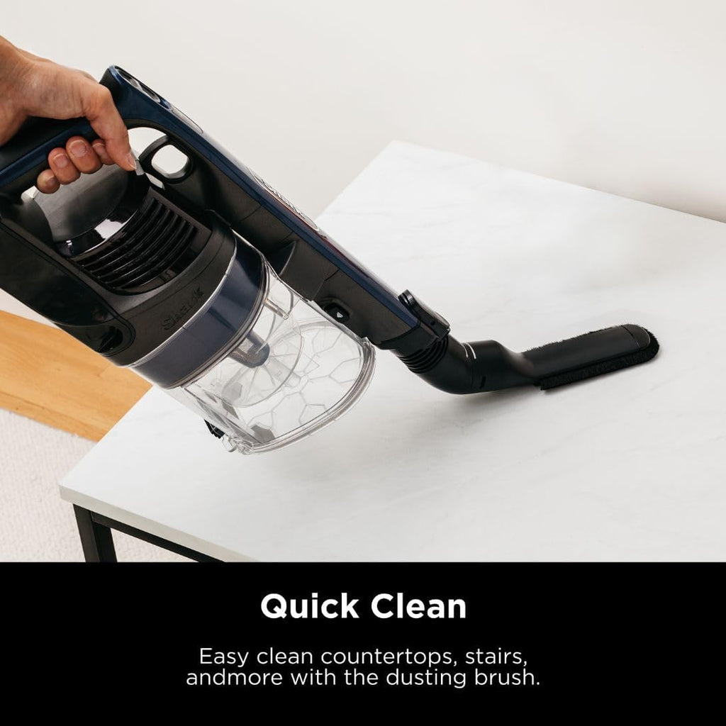 Shark IZ363HT Anti-Allergen Pet Power Cordless Stick Vacuum with PowerFins Technology and Removable Handheld, Blue (Renewed)