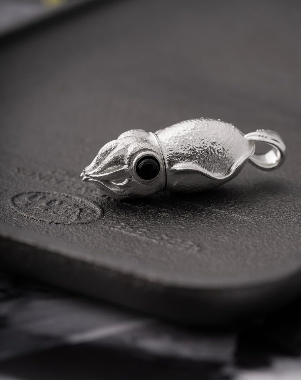 COPPERTIST.WU Cuttlefish Box Opener Pendant Necklace Cute Box Cutter Dangle Charm Squid Jewelry Gift for Men Women (Chain not included)