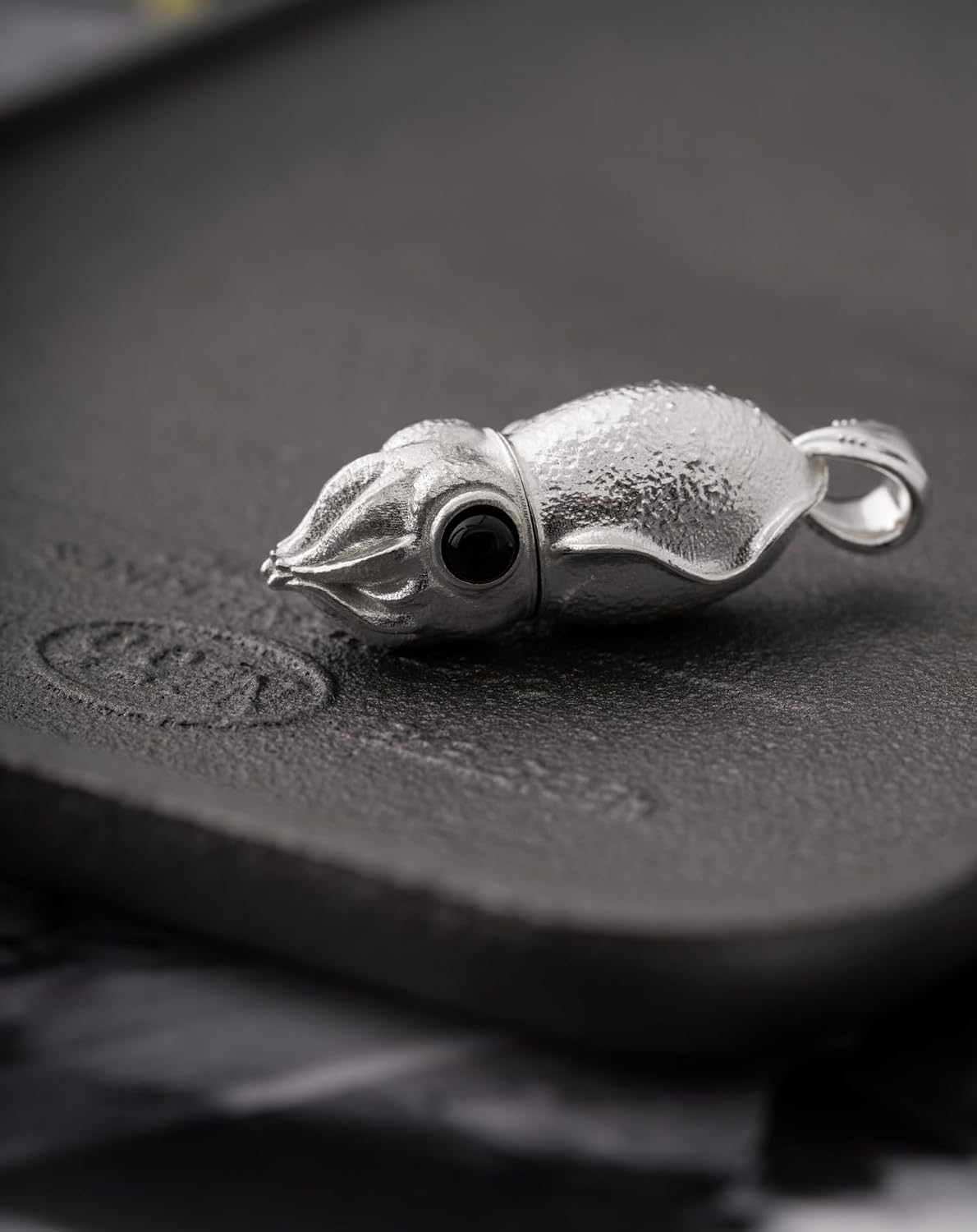 COPPERTIST.WU Cuttlefish Box Opener Pendant Necklace Cute Box Cutter Dangle Charm Squid Jewelry Gift for Men Women (Chain not included)