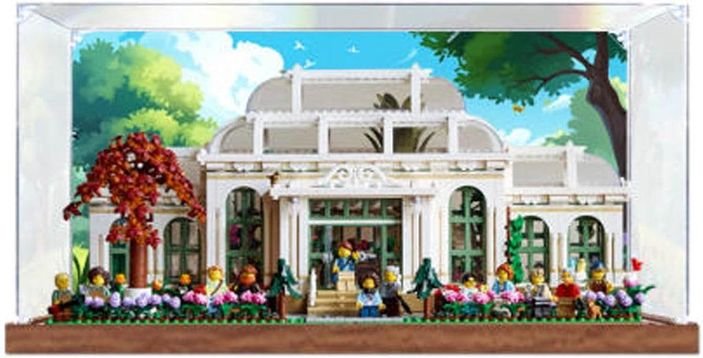 Transparent Acrylic Display Case for Lego 21353 Botanical Garden Model, Clear Box, Storage Box, Dustproof Box (Model not Included) (3mm-Background)