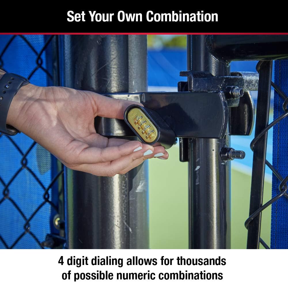 Master Lock Black Combination Padlock,Set Your Own Combo Lock,Weather Resistant Indoor and Outdoor Padlocks with Code for Gym Locker,Gate,Shed,178EC2,2 Count (Pack of 10)