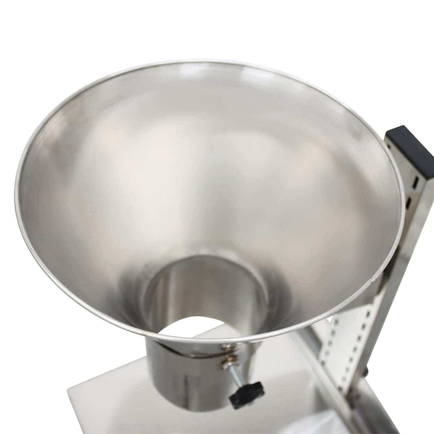 3.1inch Stainless Steel Feeding Hopper with Support Stand Manual Filling Package Funnel for Filling Powder Paste Liquid Granule