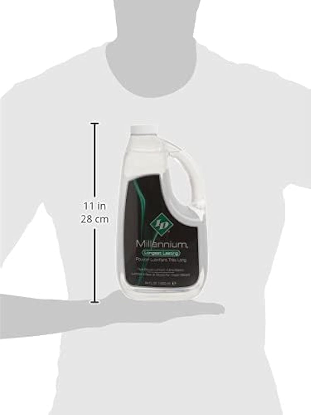 ID Lubricants Millennium Silicone, 3/Black, 64 Fl Oz (Pack of 1)