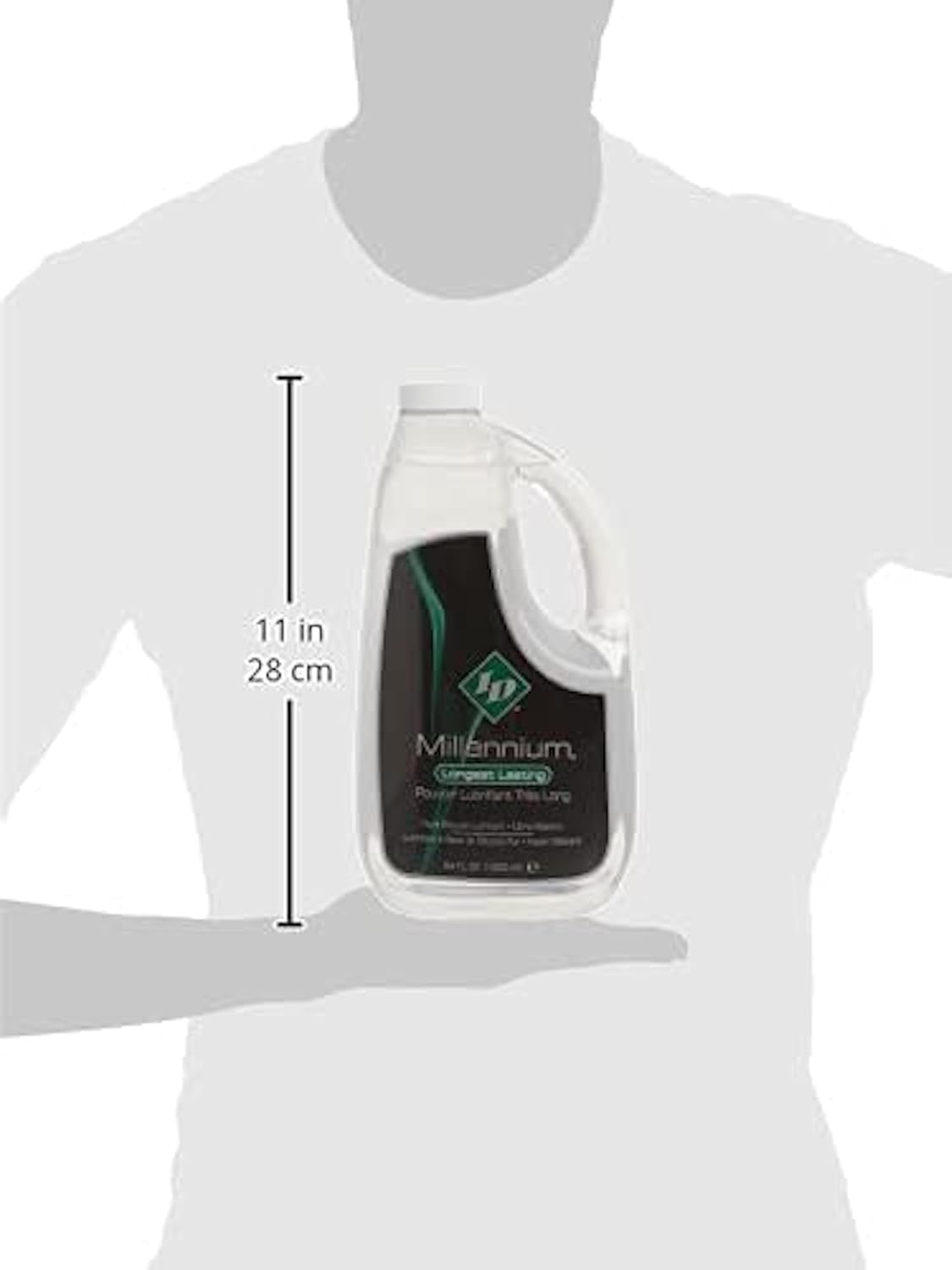 ID Lubricants Millennium Silicone, 3/Black, 64 Fl Oz (Pack of 1)
