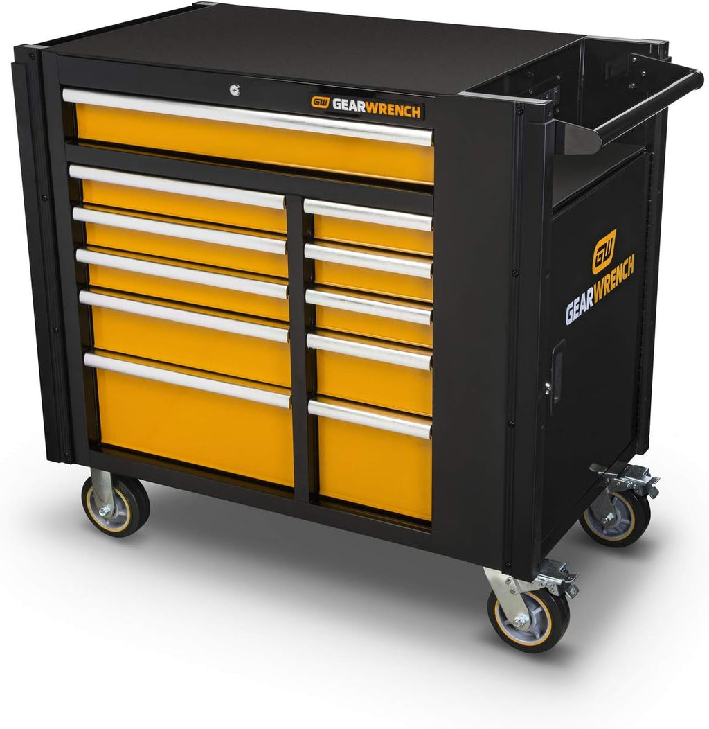 GEARWRENCH 42' 11 Drawer Mobile Work Station, Black & Orange - 83169