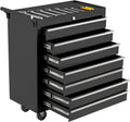 7-Drawer Rolling Tool Chest with Lock, Heavy-Duty Mobile Tool Storage Cabinet, Tool Cart Organizer for Garage Workshop