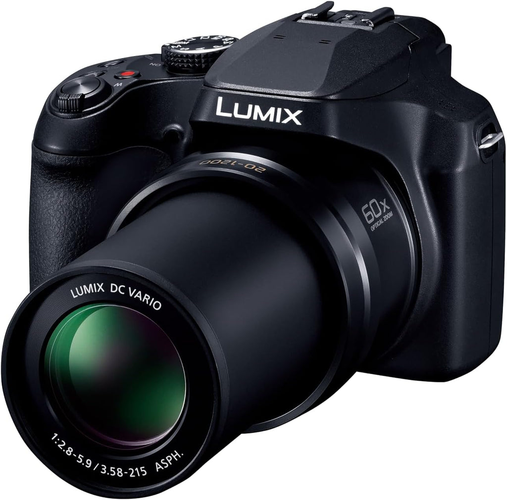 Panasonic LUMIX FZ80D/FZ85D Compact Camera with 20-1200mm Zoom Lens, Point and Shoot Digital Camera with 4K Video/Photo Recording and Power Optical Image Stabilizer (Black)