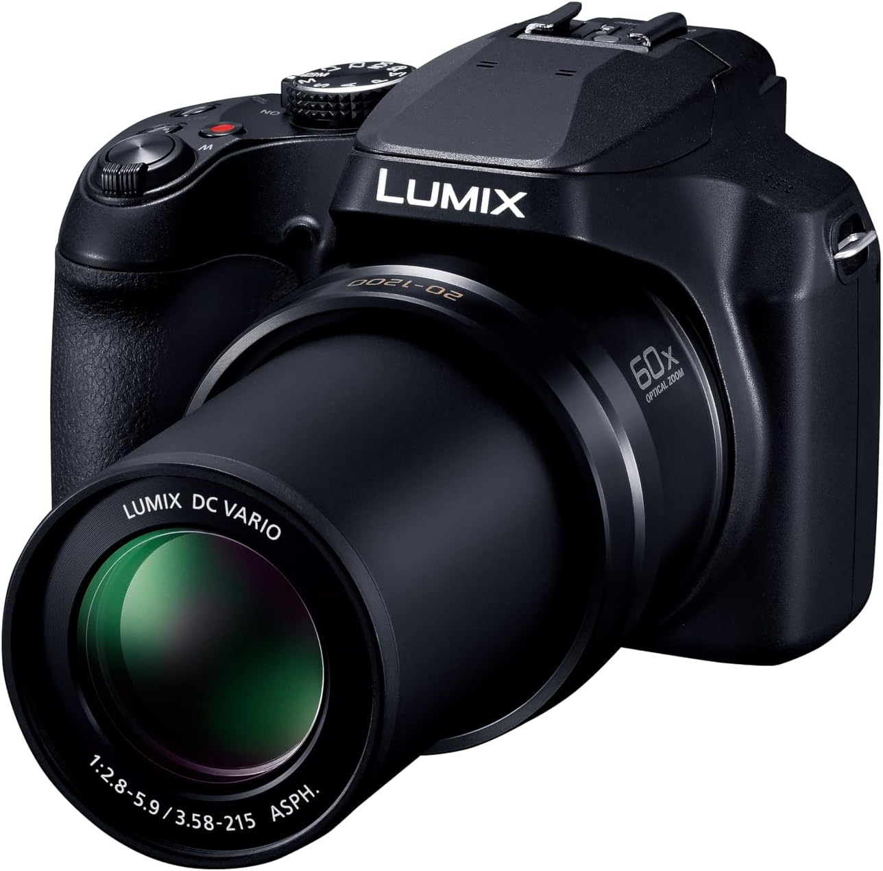 Panasonic LUMIX FZ80D/FZ85D Compact Camera with 20-1200mm Zoom Lens, Point and Shoot Digital Camera with 4K Video/Photo Recording and Power Optical Image Stabilizer (Black)