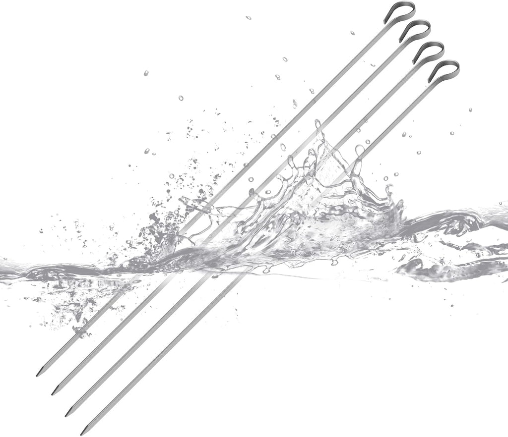 only fire Shish Kabob Set with Stainless Steel Ring, Automatic Skewers Turner for Weber 22' Kettle and Other Similar Kettle Grills