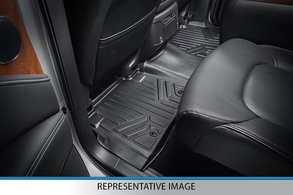 SMARTLINER Custom Fit Floor Mats 2 Row Liner Set for 2010-2016 Buick Lacrosse