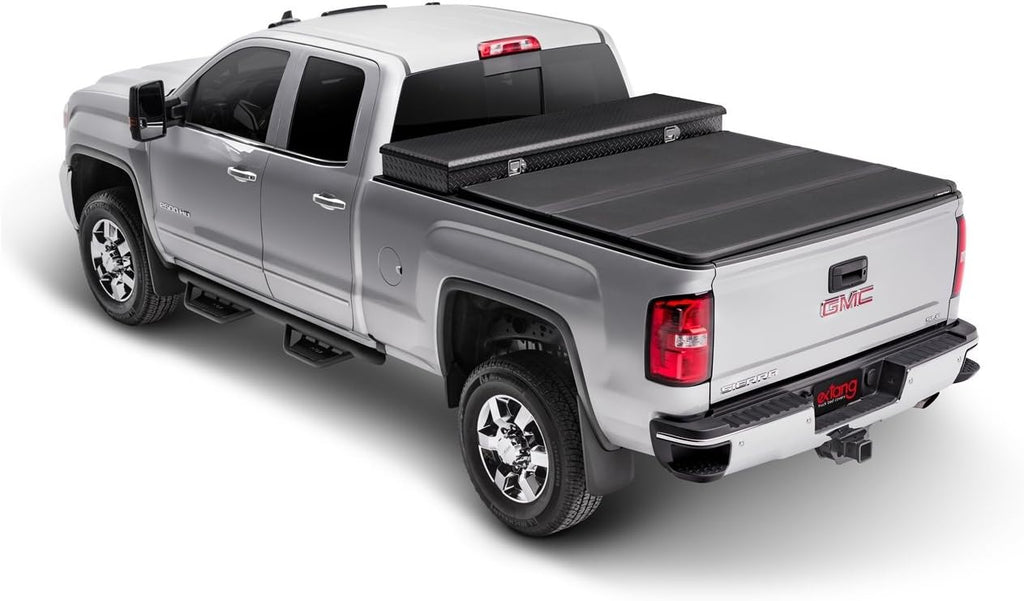 RealTruck Extang Solid Fold 2.0 Toolbox Hard Folding Truck Bed Tonneau Cover | 84457 | Fits 2019-2026 Chevy/GMC Silverado/Sierra 1500 (New Body Style) 6' 7' Bed (78.7')