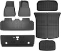 Compatible with Tesla Model Y 7 Seater and Model Y 5 Seat All Weather TPE Waterproof Anti-Slip Floor Mat Cargo Liner 2020-2023 Accessories(Y-5-Seat FTK-7-RHD)
