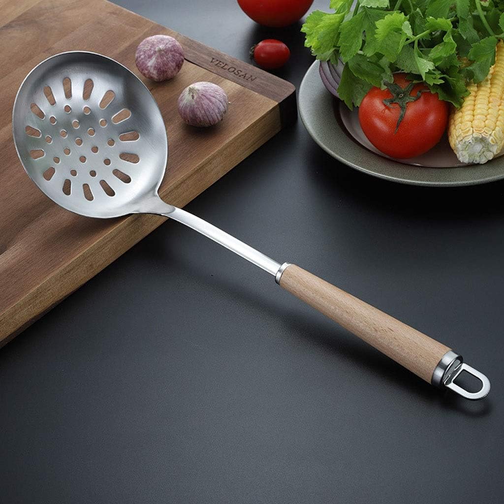 304 Stainless Steel Cooking Utensils Set Spatula Spoon Soup Shovel Wooden Handle Cooking Tools Kitchen Tools Set 4pcs