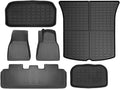 Compatible with Tesla Model Y 7 Seater and Model Y 5 Seat All Weather TPE Waterproof Anti-Slip Floor Mat Cargo Liner 2020-2023 Accessories(Y-5-Seat FT-6-RHD)