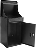 Wall-Mounted Parcel Drop Box & Mail Box with Key Lock, Large Capacity Heavy Duty Weatherproof Security Mailbox for Letters Packages, Home Office School Installation Included,16.5 * 13.8 * 25.4in