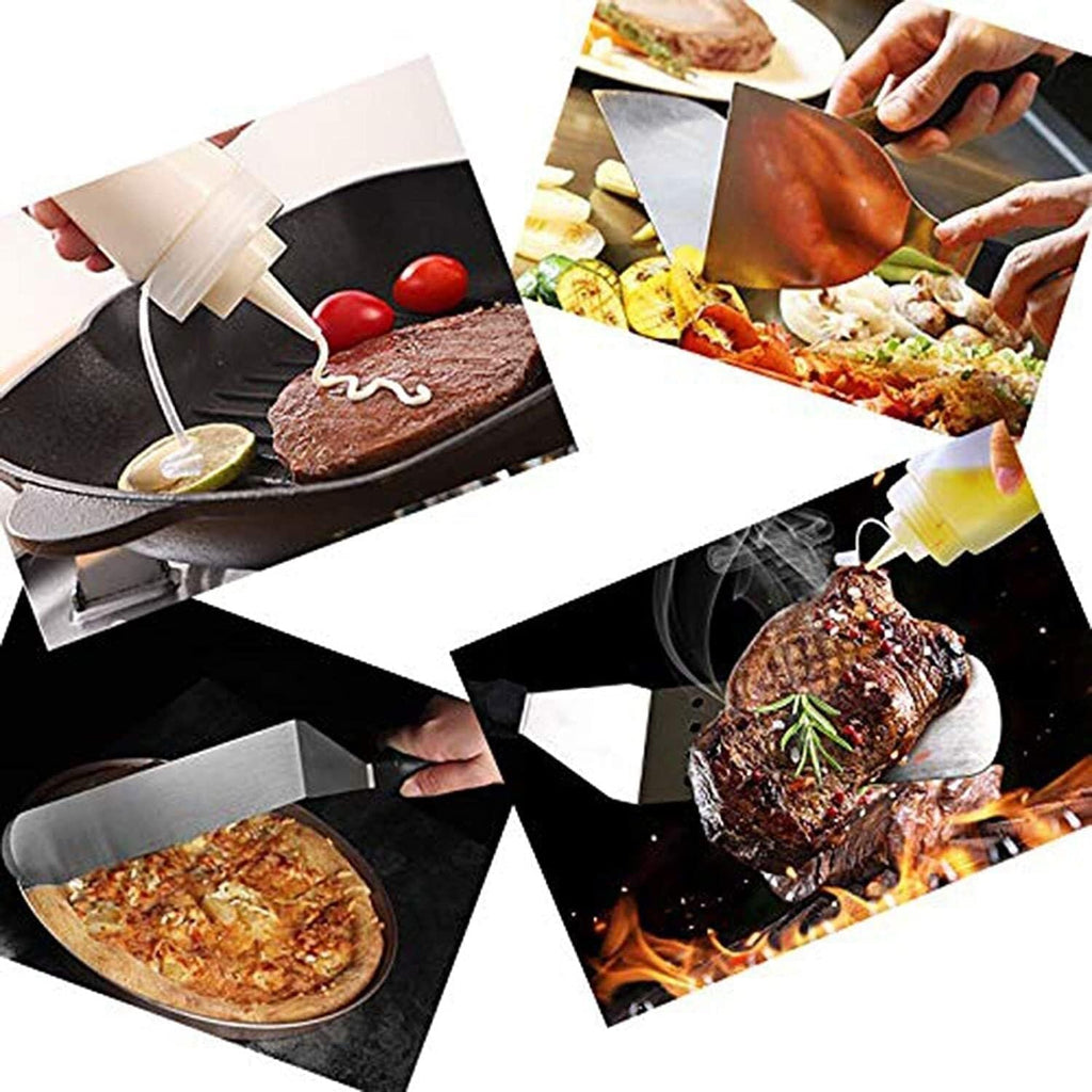 15-Piece Barbecue Tool Set,Stainless Steel Baking Pan Accessories,Outdoor Camping,Multi-Function Shovel Egg Mold,Safe and Non-Toxic Pe Material