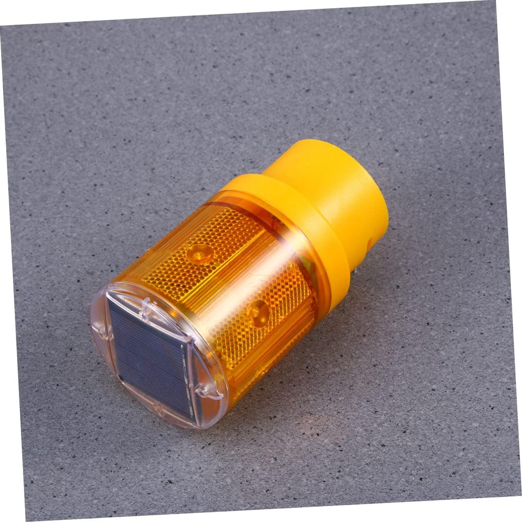 Unomor 10pcs Solar Strobe Light for Traffic Safety Cordless Emergency Road Construction Beacon for Outdoor Use
