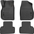 Husky Liners Weatherbeater Floor Mats | Fits 2005-2010 Chevrolet Cobalt; 2007-2009 Pontiac G5 | Front & 2nd Row, 4-pc Black - 98101
