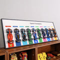 WETCEAOM Display Wallboard Compatible with Lego Speed Champions Display Wall Mount Frame- Showcase 10-Car (Sets 77242-77251) Collection as Wall Art, Space-Saving Mount for Home (No Model)