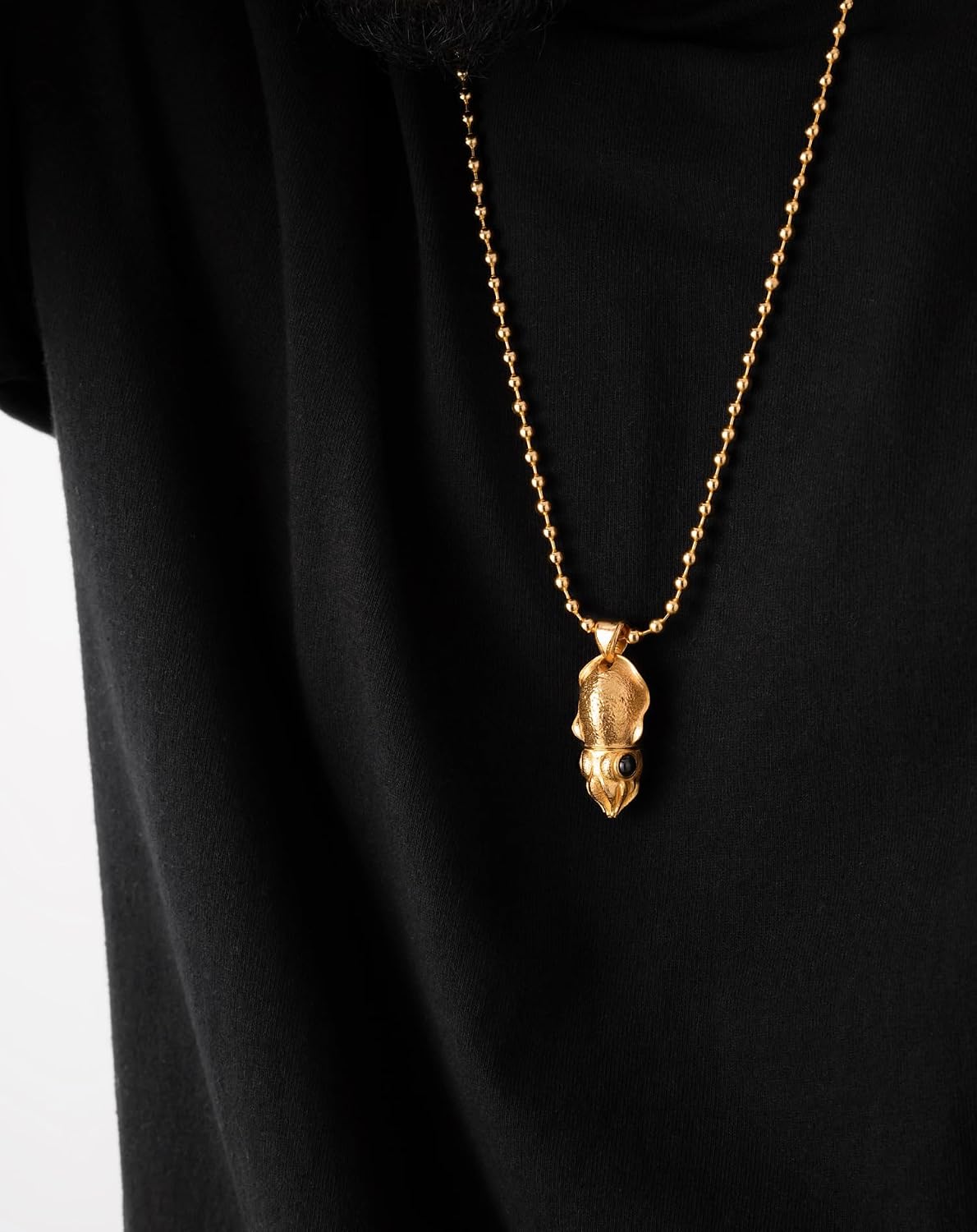 COPPERTIST.WU Cuttlefish Box Opener Pendant Necklace Cute Box Cutter Dangle Charm Squid Jewelry Gift for Men Women (Chain not included)