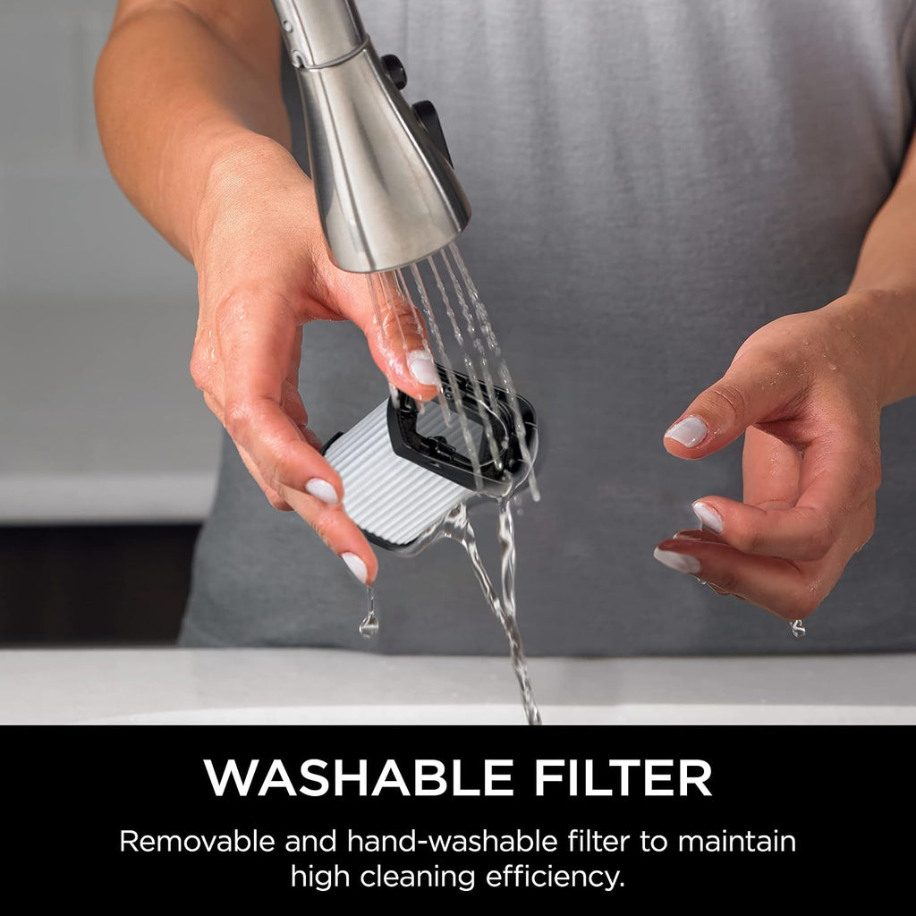Shark WV410PR WANDVAC Cordless Hand Vacuum, Ultra-Lightweight & Portable with Powerful Suction & Tools for Pets, Designed for Car & Home, Violet