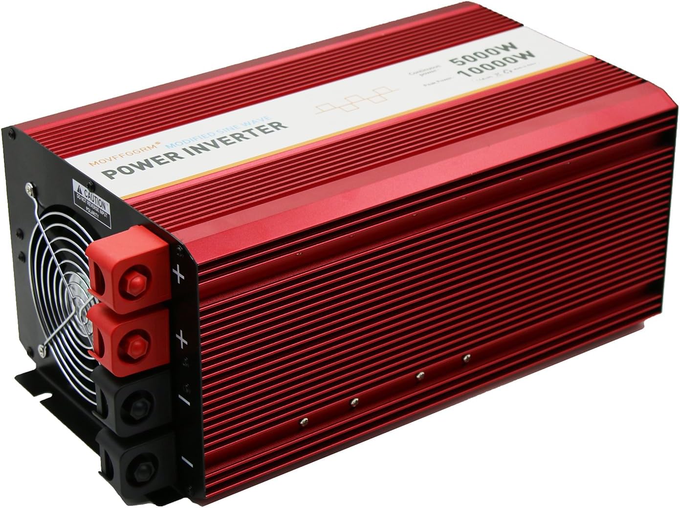 5000W 12V Modified sine Wave Power Inverter,Peak 10000 watt, Car/Truck DC 12V to 110V 4AC Converter, 2X 2.4A USB Ports,with 18W Type-C Quick Charge Port,LCD Digital Display MOVFFGGRM