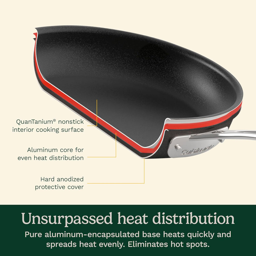 Cuisinart Chef's Classic™ Nonstick Hard Anodized 17 Piece Set w/Tempered Glass Lids