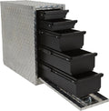 Ironton 5-Drawer Sidebed Storage Truck Box, Aluminum, 20in.–47in.W