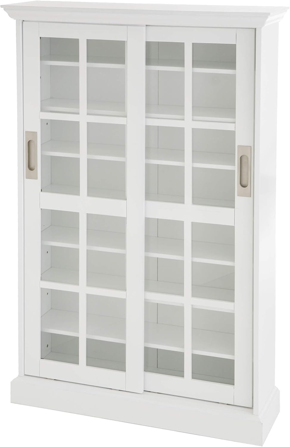 Furniture HotSpot Sliding Door Media Cabinet - White