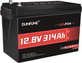 12V 314Ah (300Ah) LiFePO4 Lithium Battery, 200A BMS & 15000+ Cycles, 4.01kWh LiFePO4 Battery with Low Temp Protection, Perfect for RV, Solar, Off-Grid